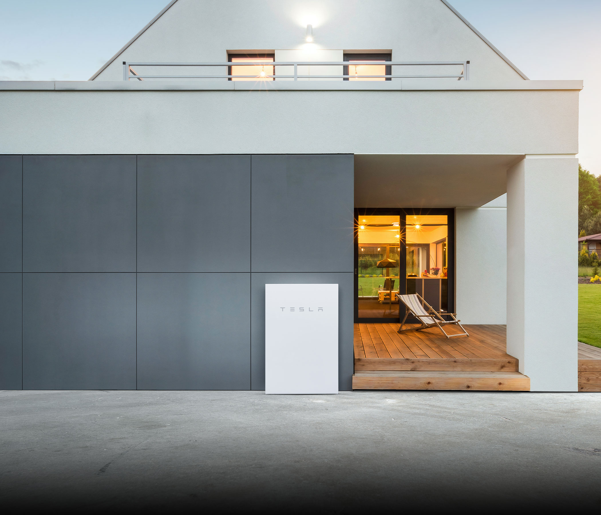 Powerwall im Freien